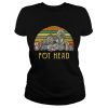 Vintage succulent plants pot head shirt