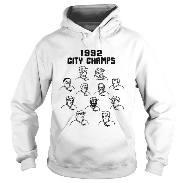 Vintage the Simpsons 1992 city champs shirt