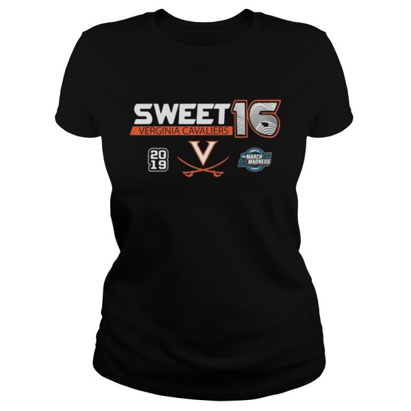 Virginia Cavaliers 2019 NCAA Basketball Tournament March Madness Sweet 16 shirt