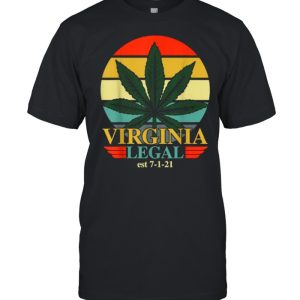 Virginia Legal Medical Marijuana Cannabis Vintage Shirt