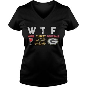 WTF thanksgiving wine turkey football Green Bay Packers sweater 3