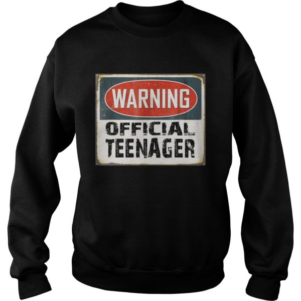 Warning Official Teenager T Shirt