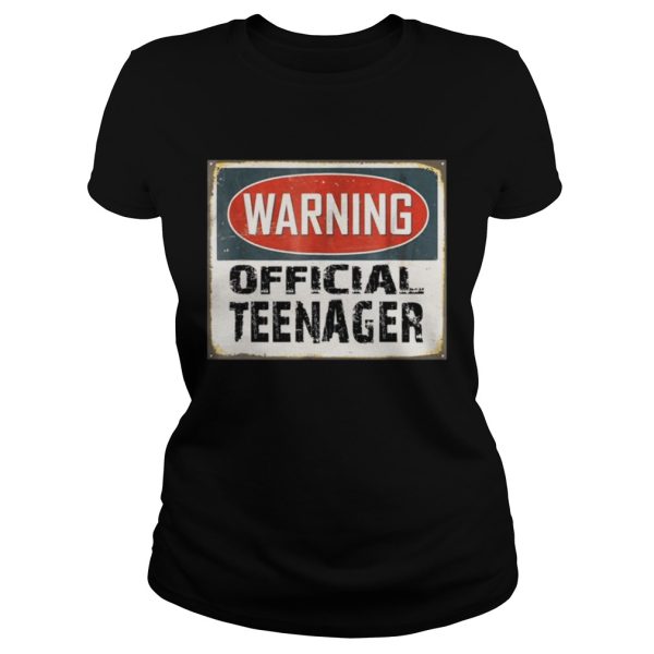 Warning Official Teenager T Shirt