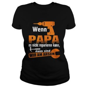 Wenn Papa Es Nicht Stricken Kann Niemand Shirt 2