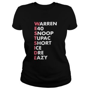 Westside Warren e40 snoop tupac short ice Dre eazy shirt 2