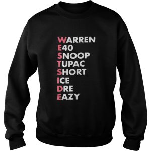 Westside Warren e40 snoop tupac short ice Dre eazy shirt 3
