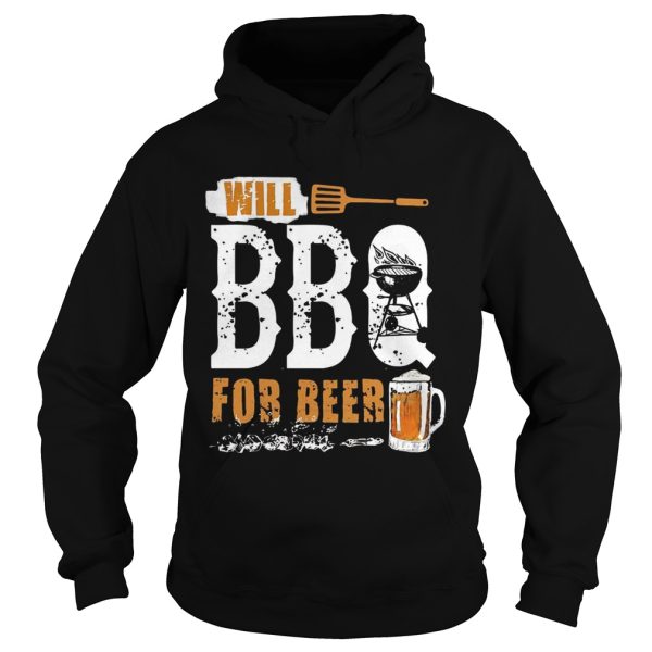 Will BBQ For Beer Funny Grilling Vintage Shirt For Beer Lover Shirt