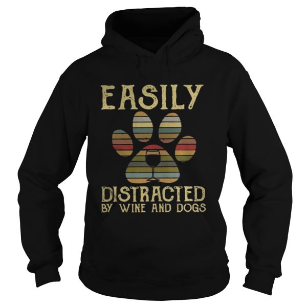 Wine Easily distracted by Disney and dogs mickey vintage shirt