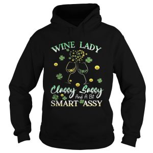 Wine lady classy sassy and a bit smart assy shirt 1