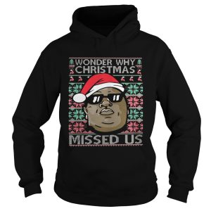 Wonder why christmas missed us shirt 1