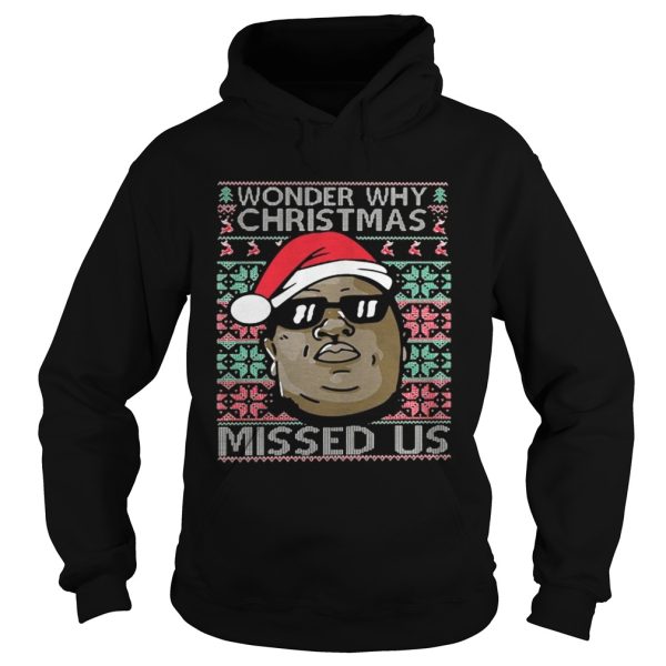 Wonder why christmas missed us shirt