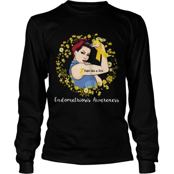 Yellow Endometriosis Awareness Women Shirt