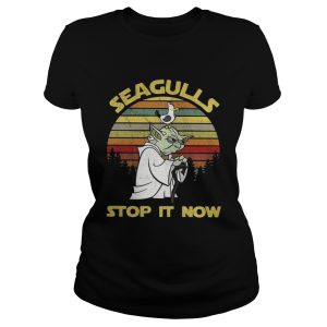 Yoda Seagulls stop it now shirt 2