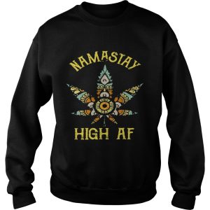 Yoga weed Namastay High AF shirt 3