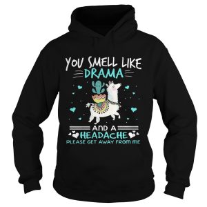 You smell like drama and a headache llama t shirt 2