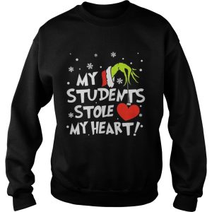 the Teacher Grinch my students stole my heart shirt 2