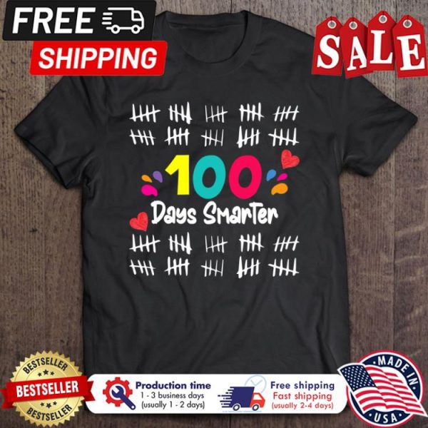 100th day of school days smarter back to school shirt