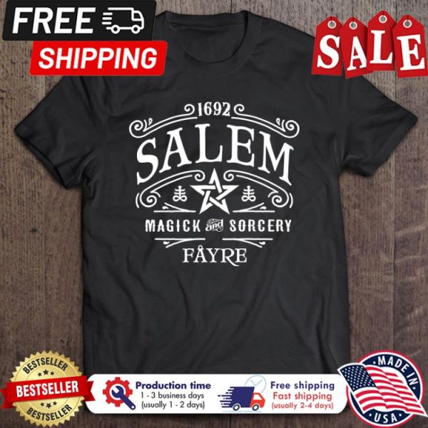 1692 Salem magick and sorcery fayre halloween shirt