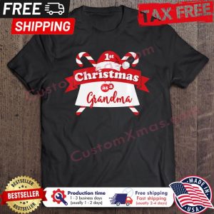 1St Christmas As A Grandma shirt