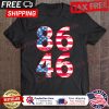 86 46 Anti Biden Pro Trump American Flag hoodie
