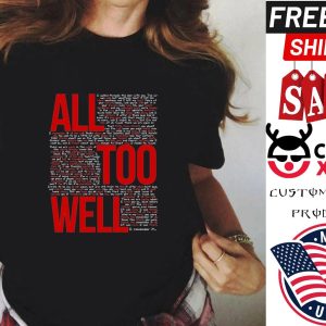 All Too Well T shirt Red Version Shirt 1