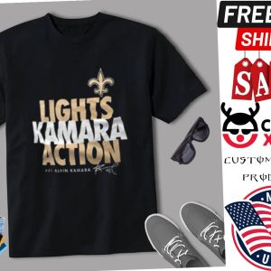 Alvin Kamara New Orleans Saints Lights Kamara Action Shirt 1