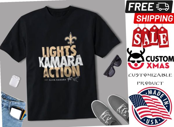 Alvin Kamara New Orleans Saints Lights Kamara Action Shirt