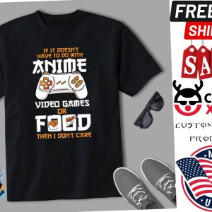 Anime Video Games Food Sushi Gaming Otaku Gift Anime Shirt 1