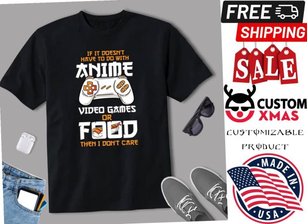 Anime Video Games Food Sushi Gaming Otaku Gift Anime Shirt