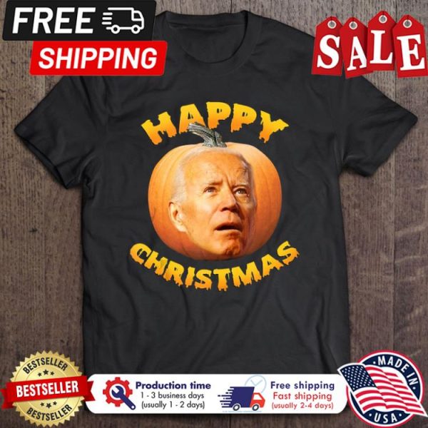 Anti Joe Biden Happy Christmas Pumpkin halloween shirt