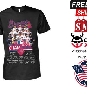 Atlanta Braves 2021 Team Champion Celebration perfect for any baseball Shirt 1