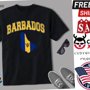 Barbados Flag Map Shirt 1