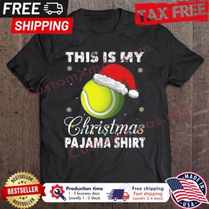 Baseball Santa Hat This Is My Christmas Pajama shirt