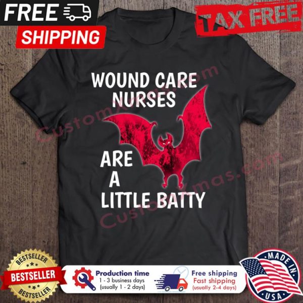 Bat Blood wound care nurse are a little batty halloween shirt