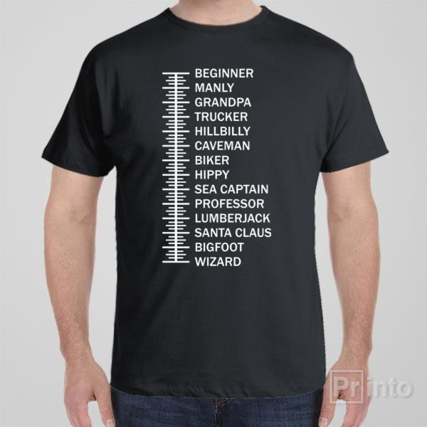 Beard length chart – T-shirt