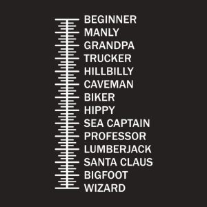 Beard length chart T shirt 2