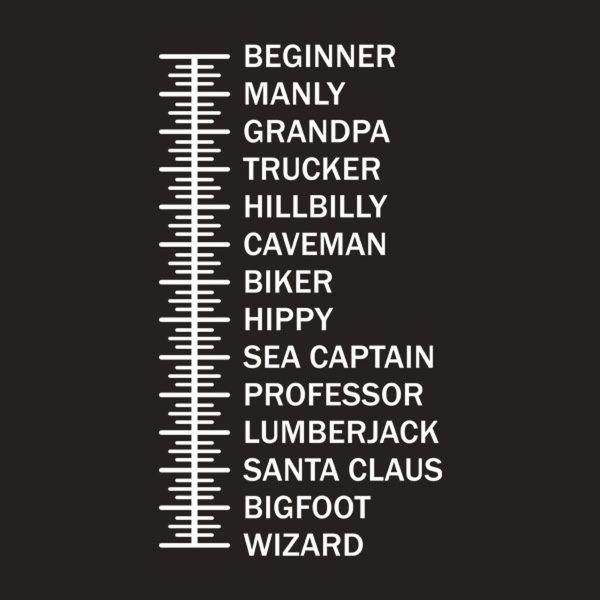 Beard length chart – T-shirt