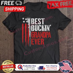 Best Buckin Grandpa Ever American Flag Vintage shirt