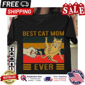 Best cat mom ever vintage shirt