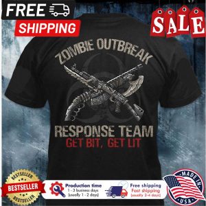 Biohazard Gun zombie outbreak response team get lit get lit shirt 1