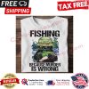 Black cat fishing because murder is wrong shirt