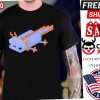 Blue Minecraft Axolotl Shirt