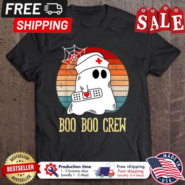Boo Boo Crew Nurse Ghost halloween vintage shirt