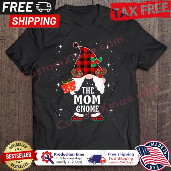 Buffalo Plaid The Mom Gnome Christmas shirt