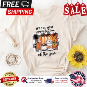 Buffalo plaid Its the most wonderful time of the year thanksgiving shirt