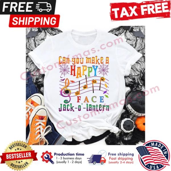 Can you make me a happy face jack o lantern LGBT halloween shirt