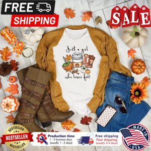 Candy Just A Girl Who Loves Fall autumn Thanksgiving Shirt 1