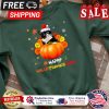 Cat happy hallothanksmas christmas thanksgiving shirt
