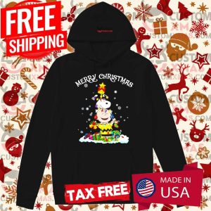 Charlie Brown And Snoopy Snowman Christmas Shirt 2