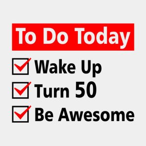 Checklist 50th Birthday T shirt 2